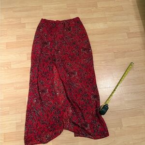 Speechless Red Paisley Maxi Skirt